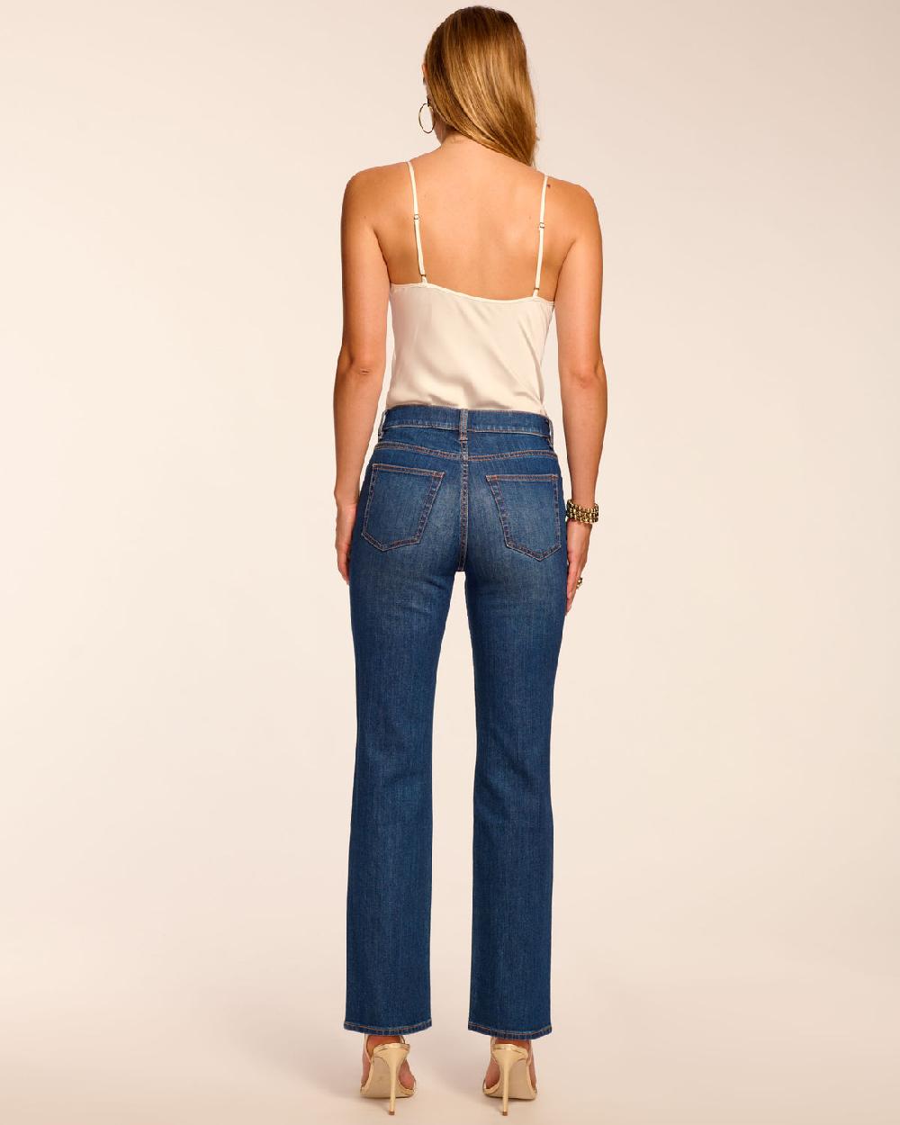 Ramy Brook Claudia 5-Pocket High-Rise Straight Leg Jean