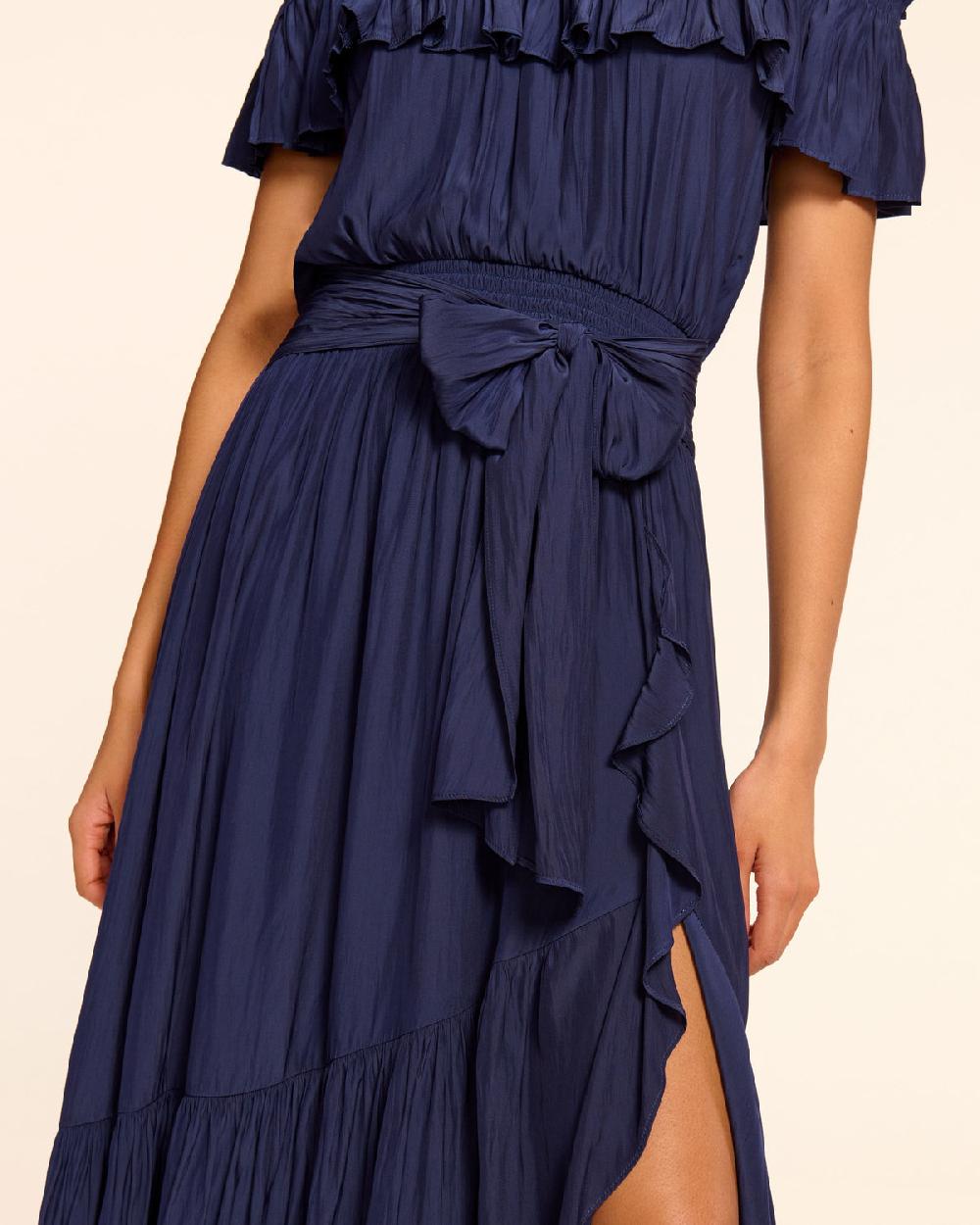 Ramy Brook Gloria Off-The-Shoulder Smocked Maxi Dress