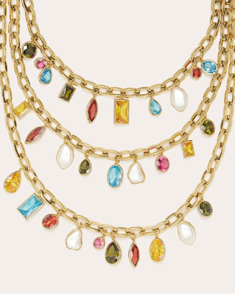 Ramy Brook Millie Multicolor Stone Layered Necklace