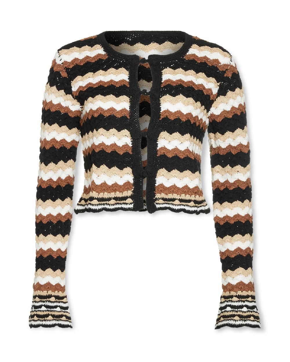 Ramy Brook Alanza Cotton Crochet Cardigan Sweater