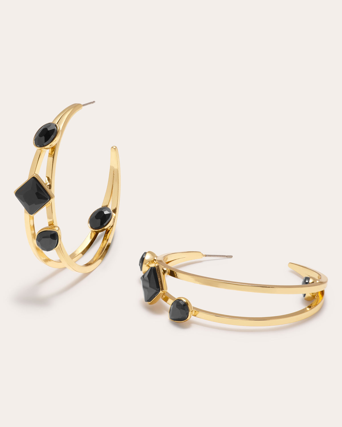 Ramy Brook Alena Stone Hoop Earrings