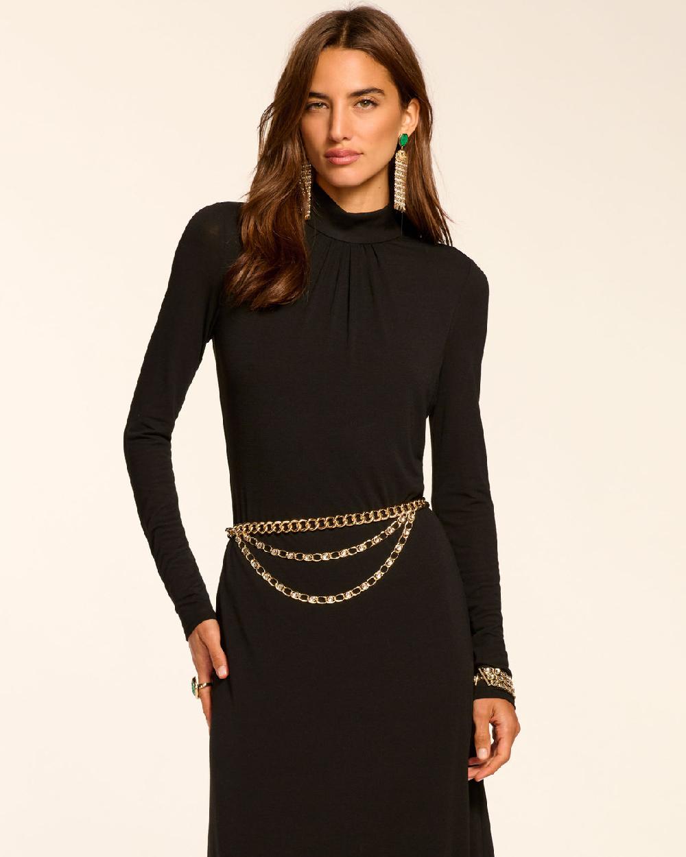 Ramy Brook Alexandra Knit Mock Neck Maxi Dress