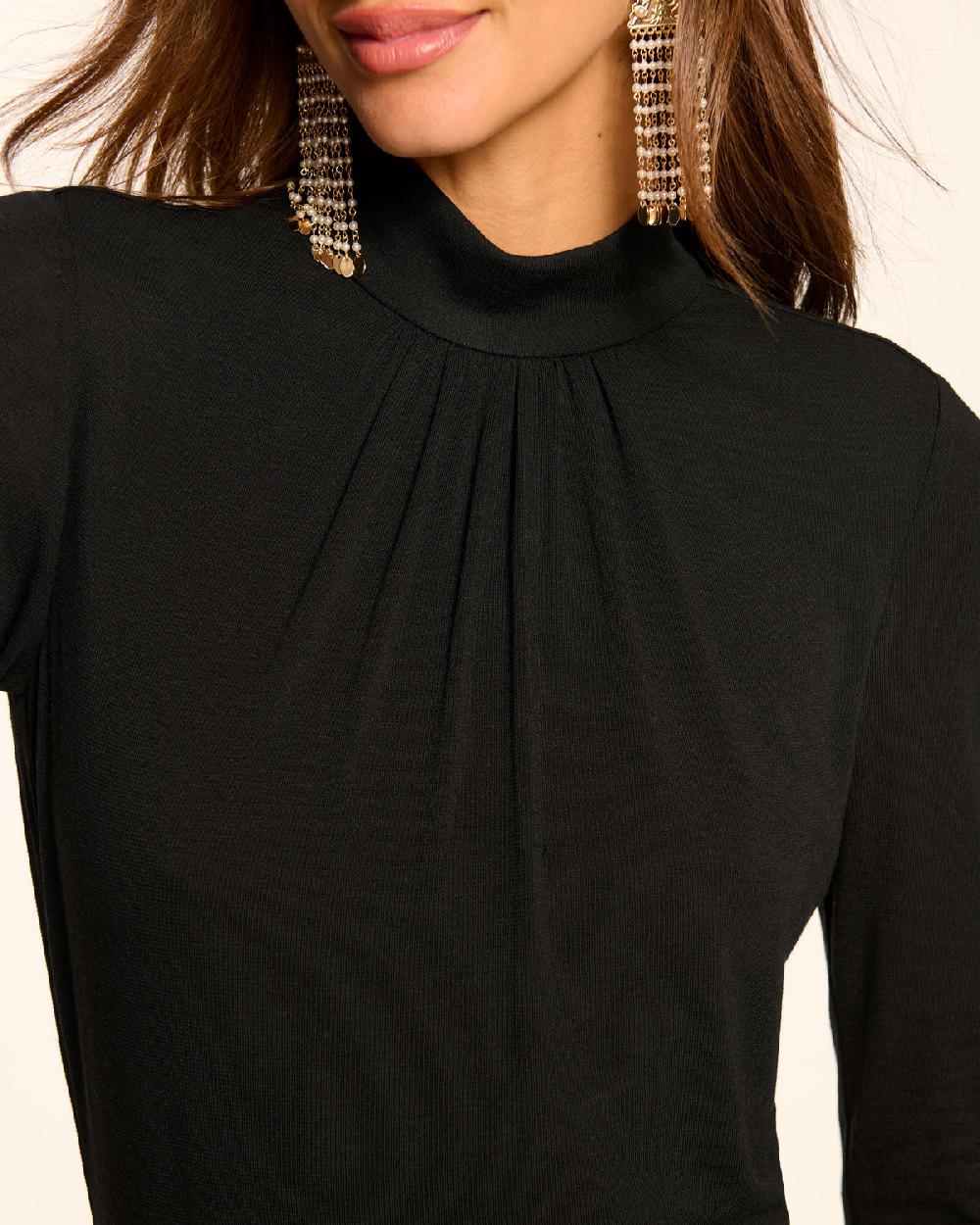 Ramy Brook Alexandra Knit Mock Neck Maxi Dress