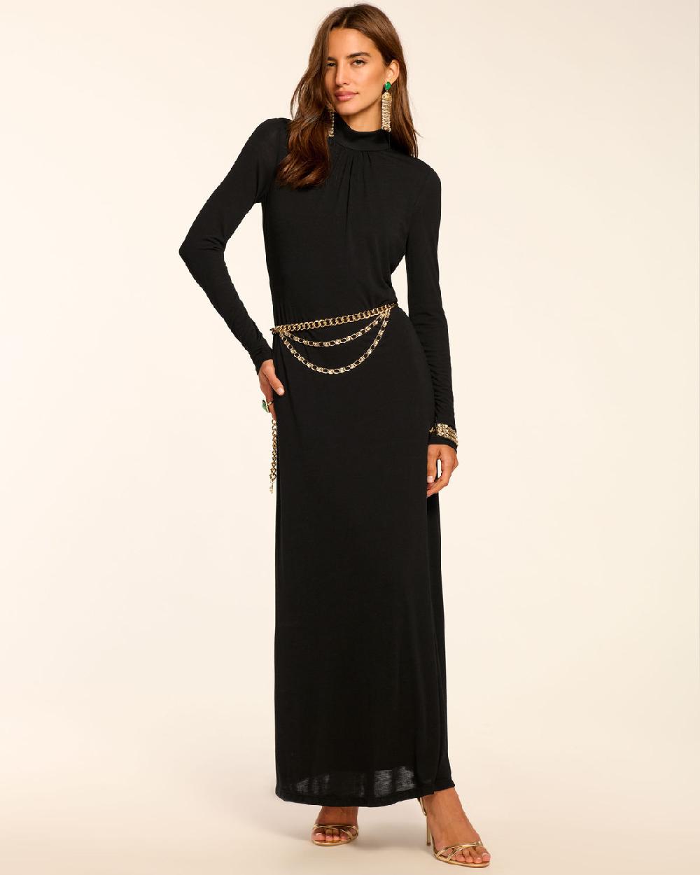 ramy brook Alexandra Knit Mock Neck Maxi Dress