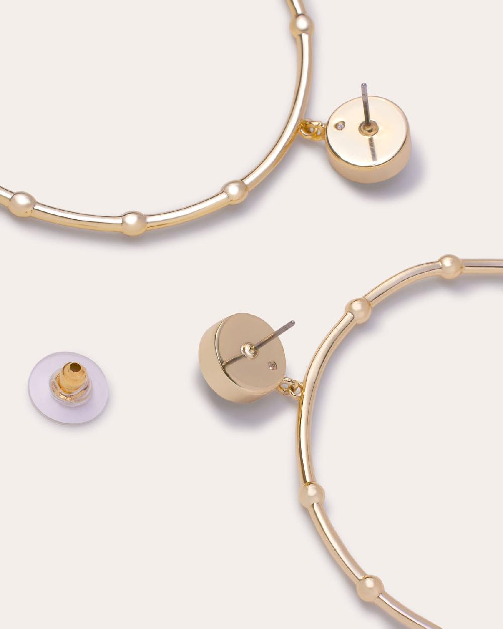 Ramy Brook Angely Drop Hoop Earrings