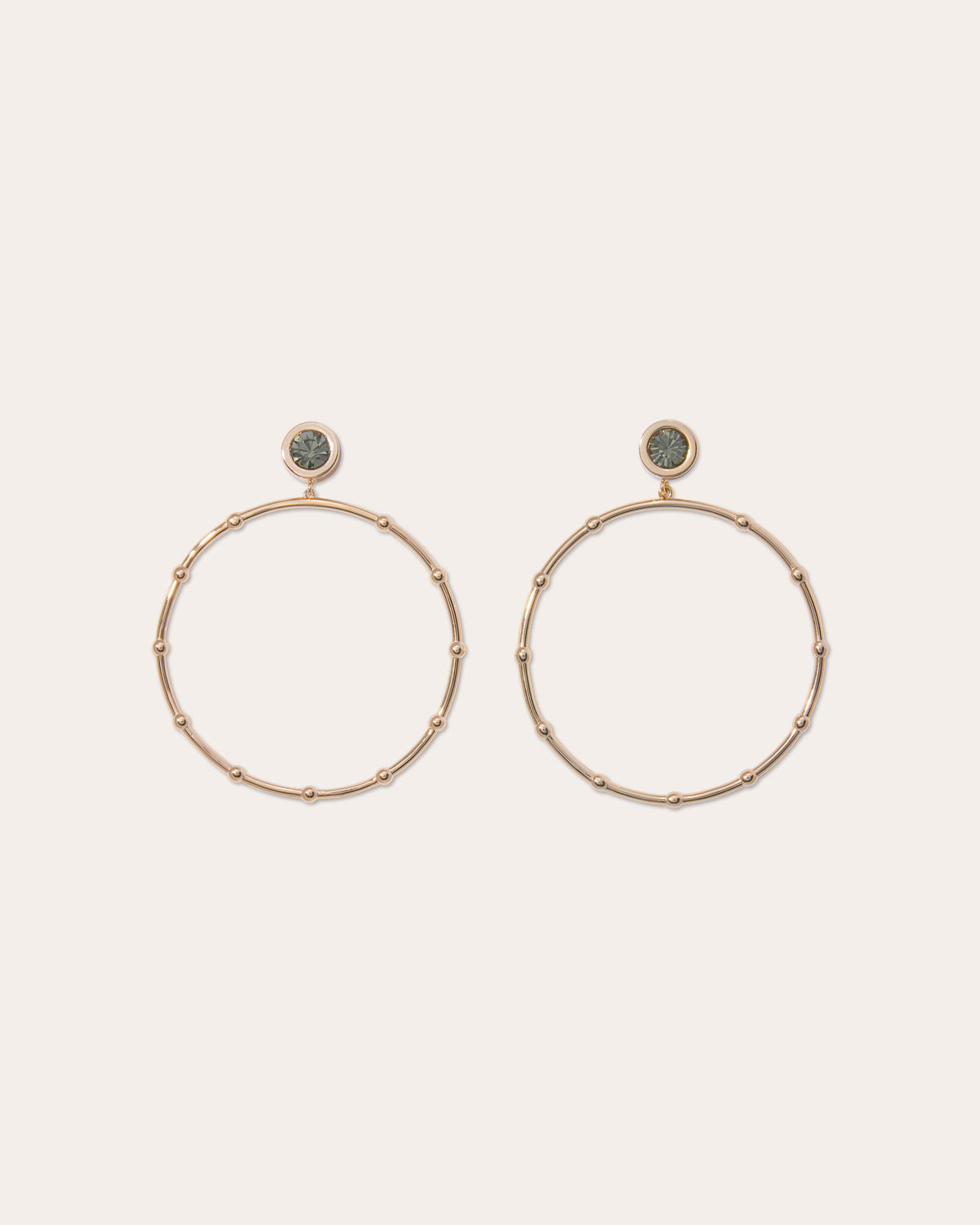 ramy brook Angely Drop Hoop Earrings