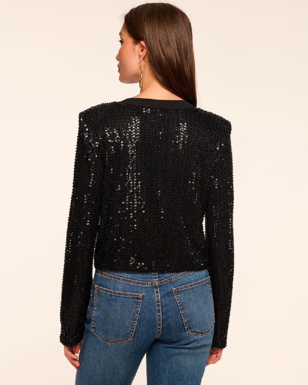 Ramy Brook Anna Beaded Sequin Jacket