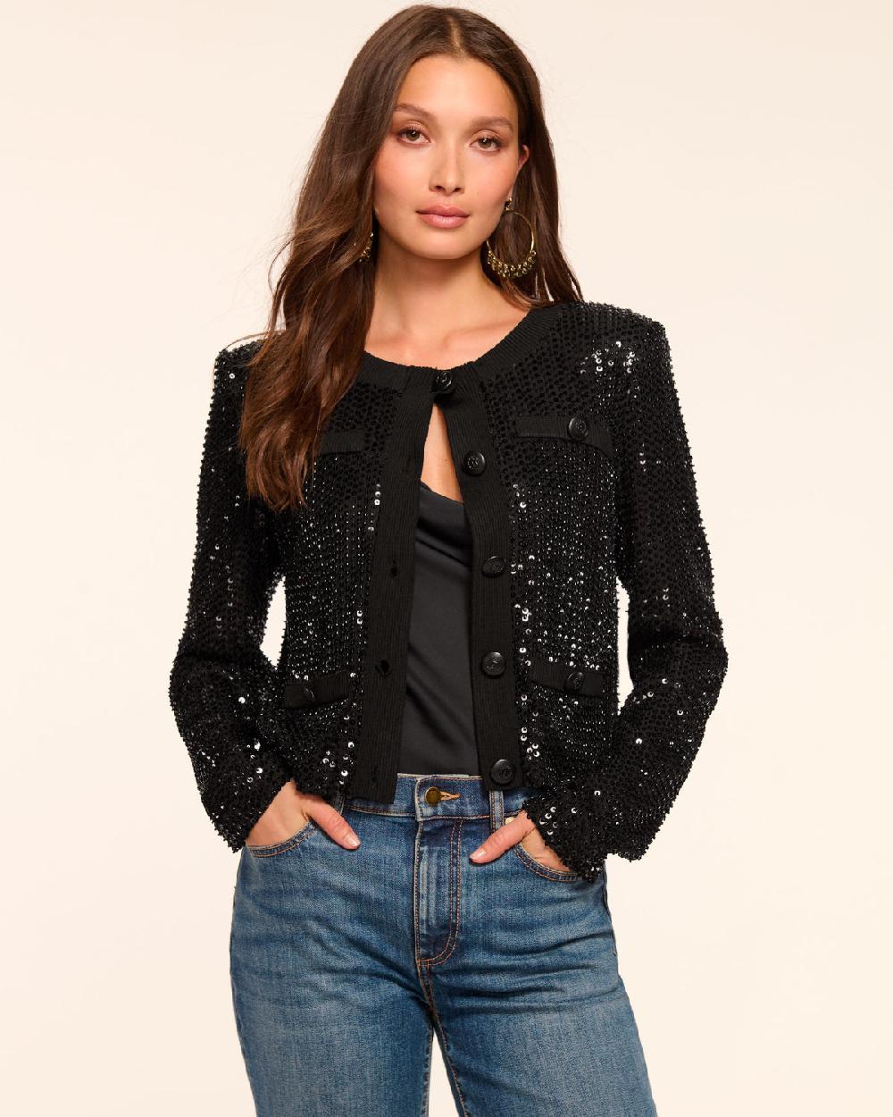 ramy brook Anna Beaded Sequin Jacket