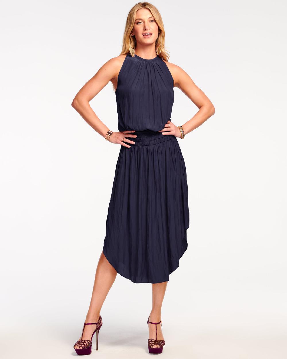 ramy brook Audrey Smocked Midi Dress