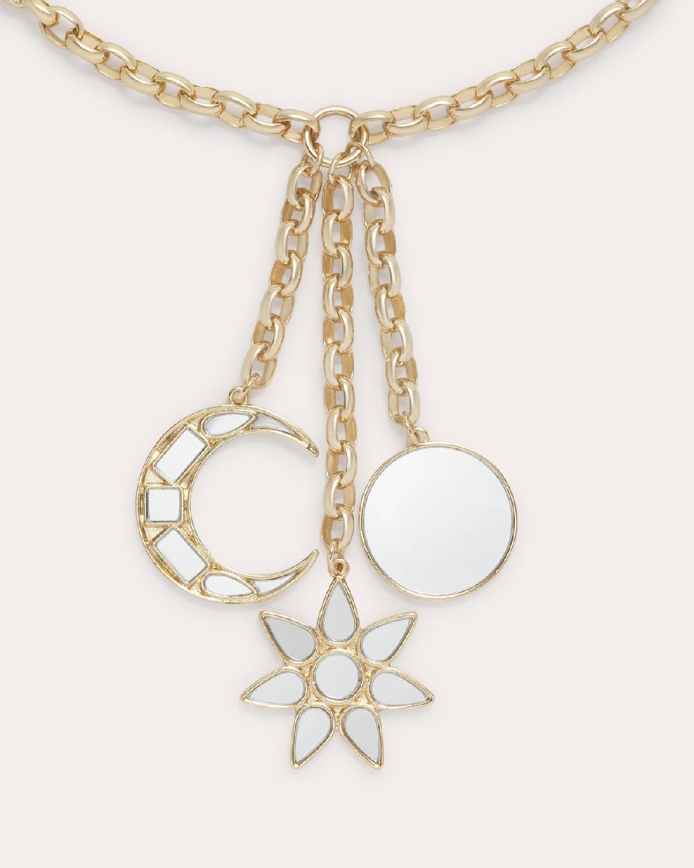 Ramy Brook Aurelius Mirrored Charm Necklace