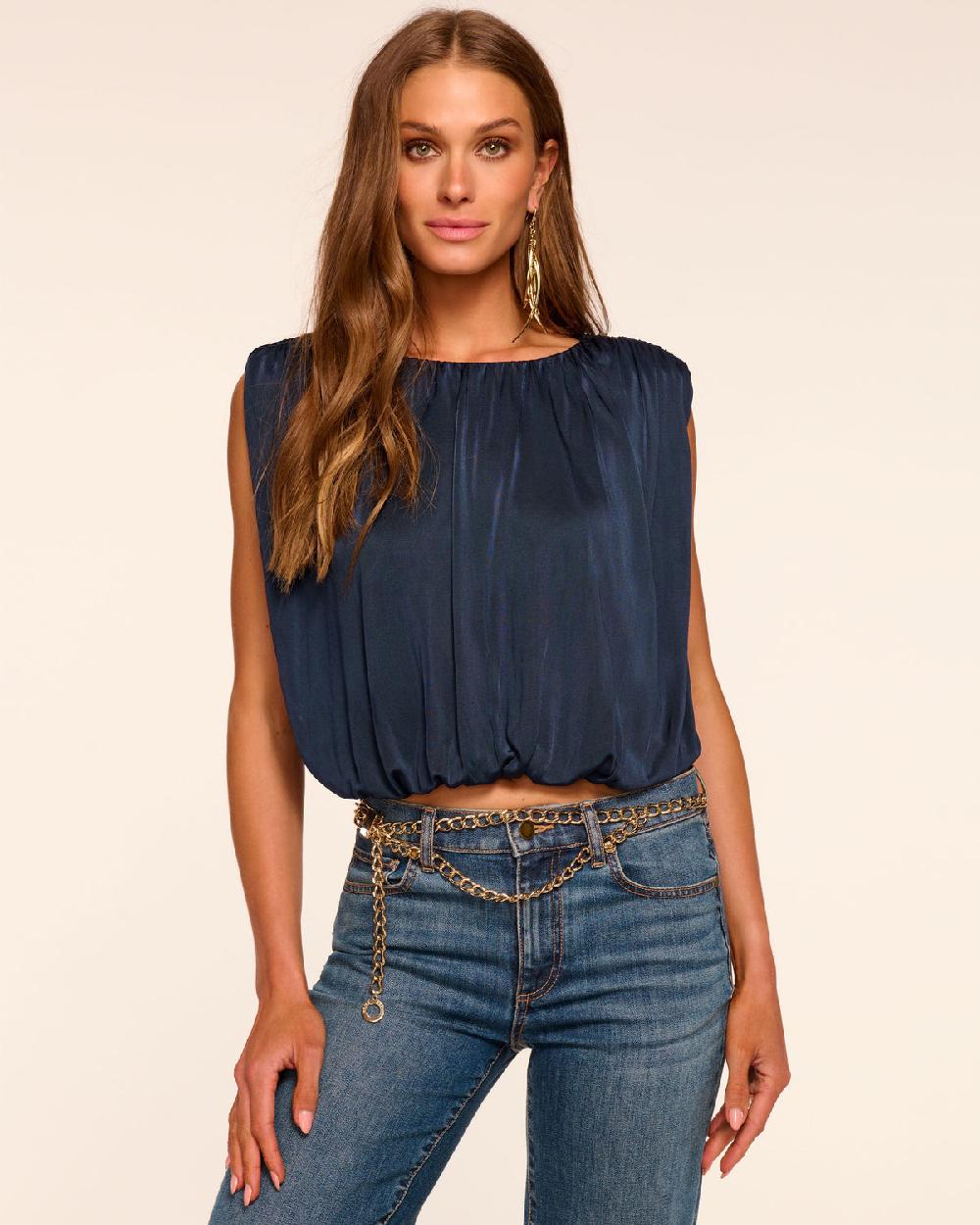 ramy brook Brian Jersey Ruched Top