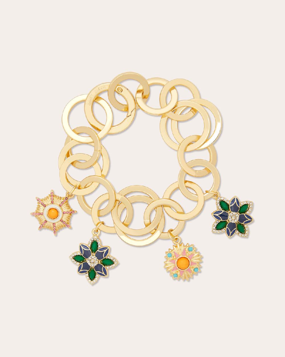 ramy brook Camila Flower Charm Bracelet