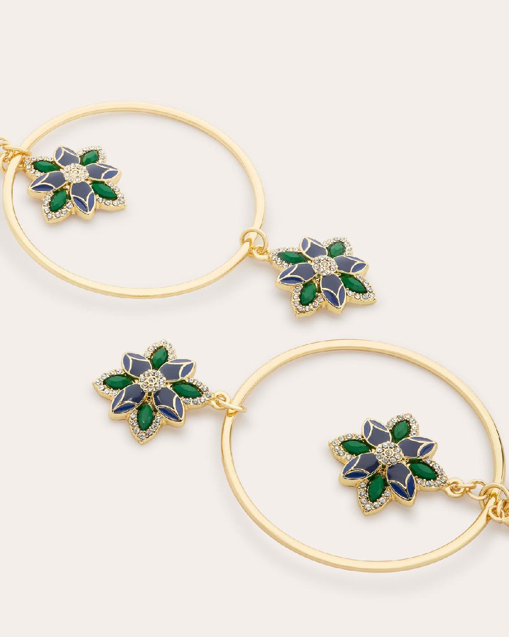 Ramy Brook Camila Flower Charm Earrings