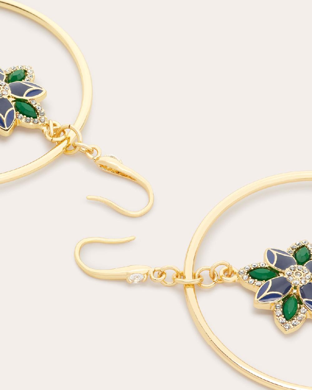 Ramy Brook Camila Flower Charm Earrings