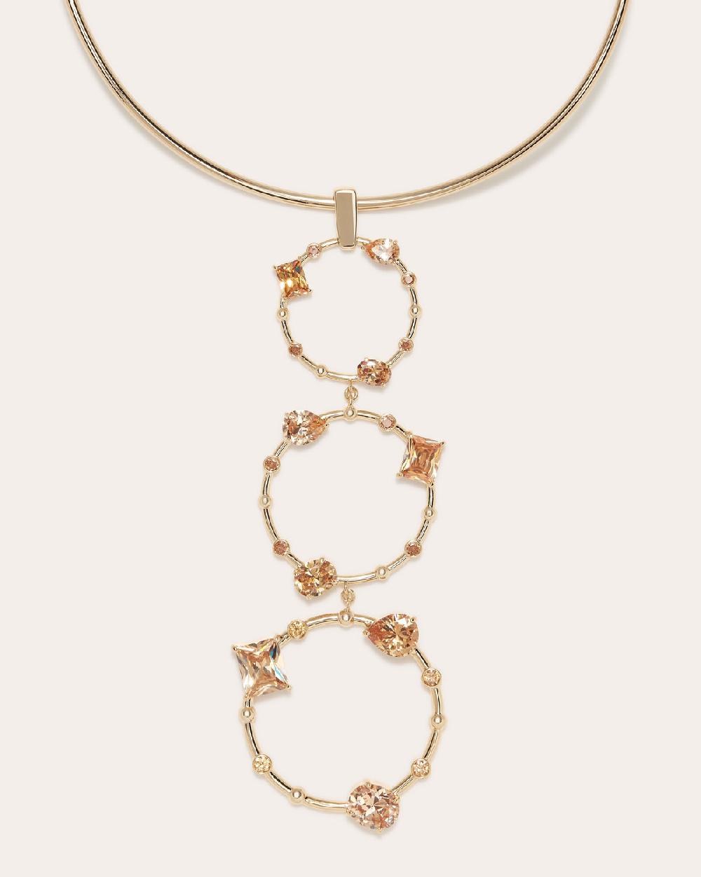 Ramy Brook Camile Gemstone Circular Necklace