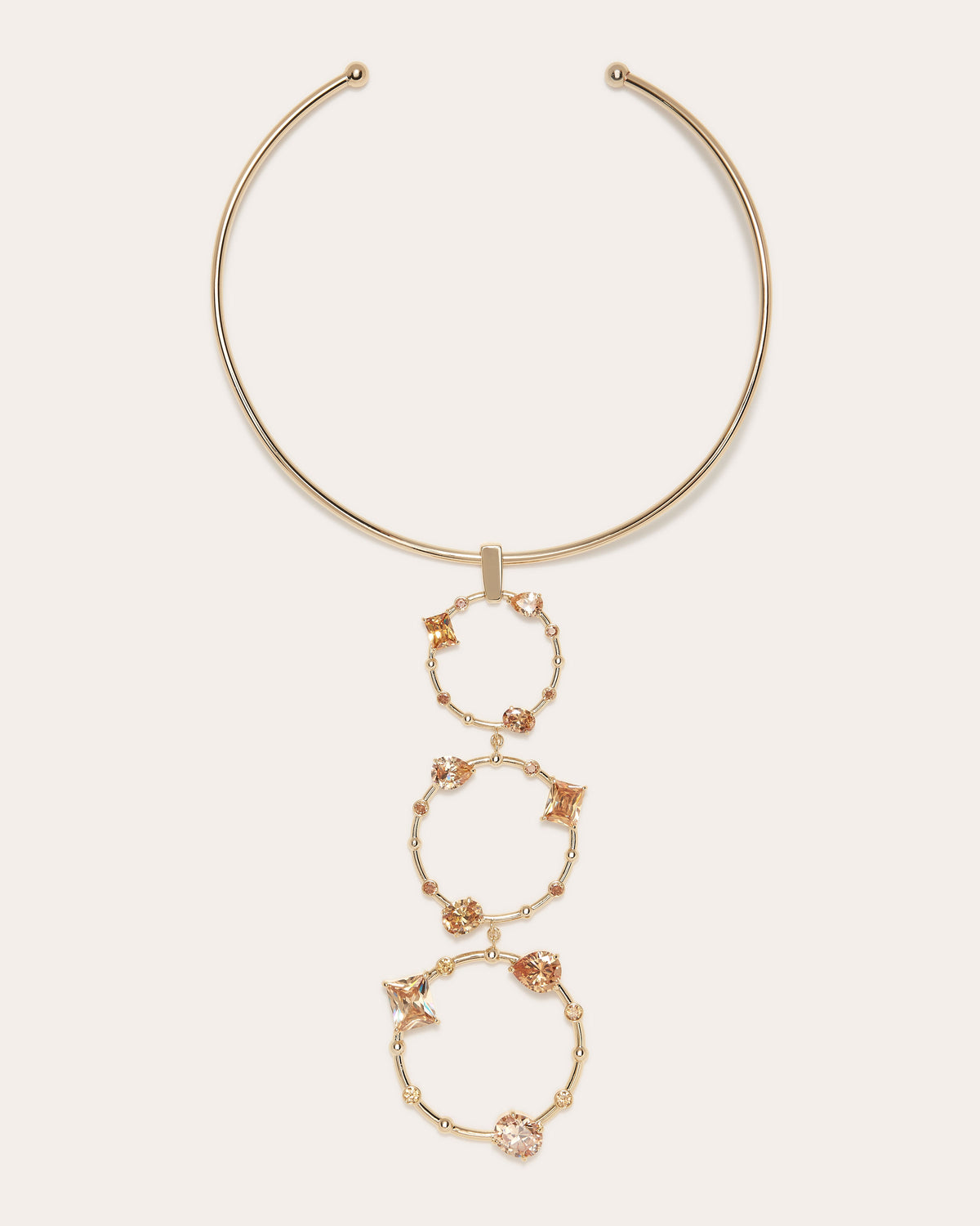 ramy brook Camile Gemstone Circular Necklace