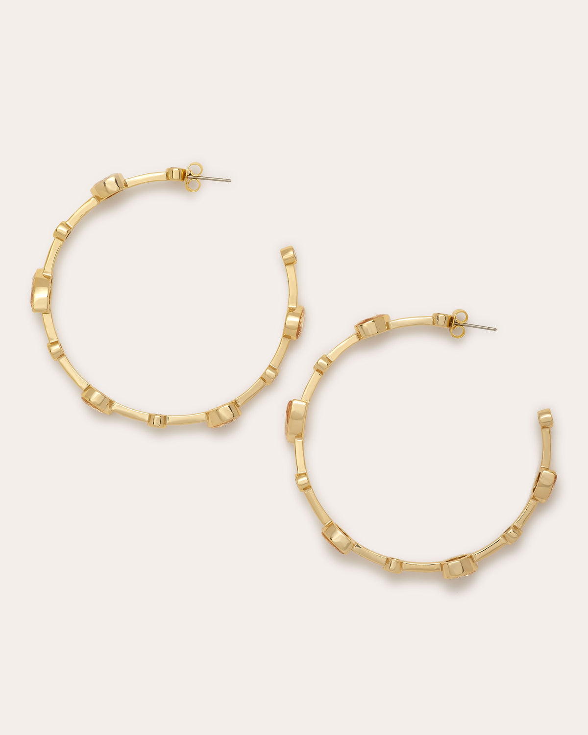 Ramy Brook Camile Gemstone Hoop Earrings