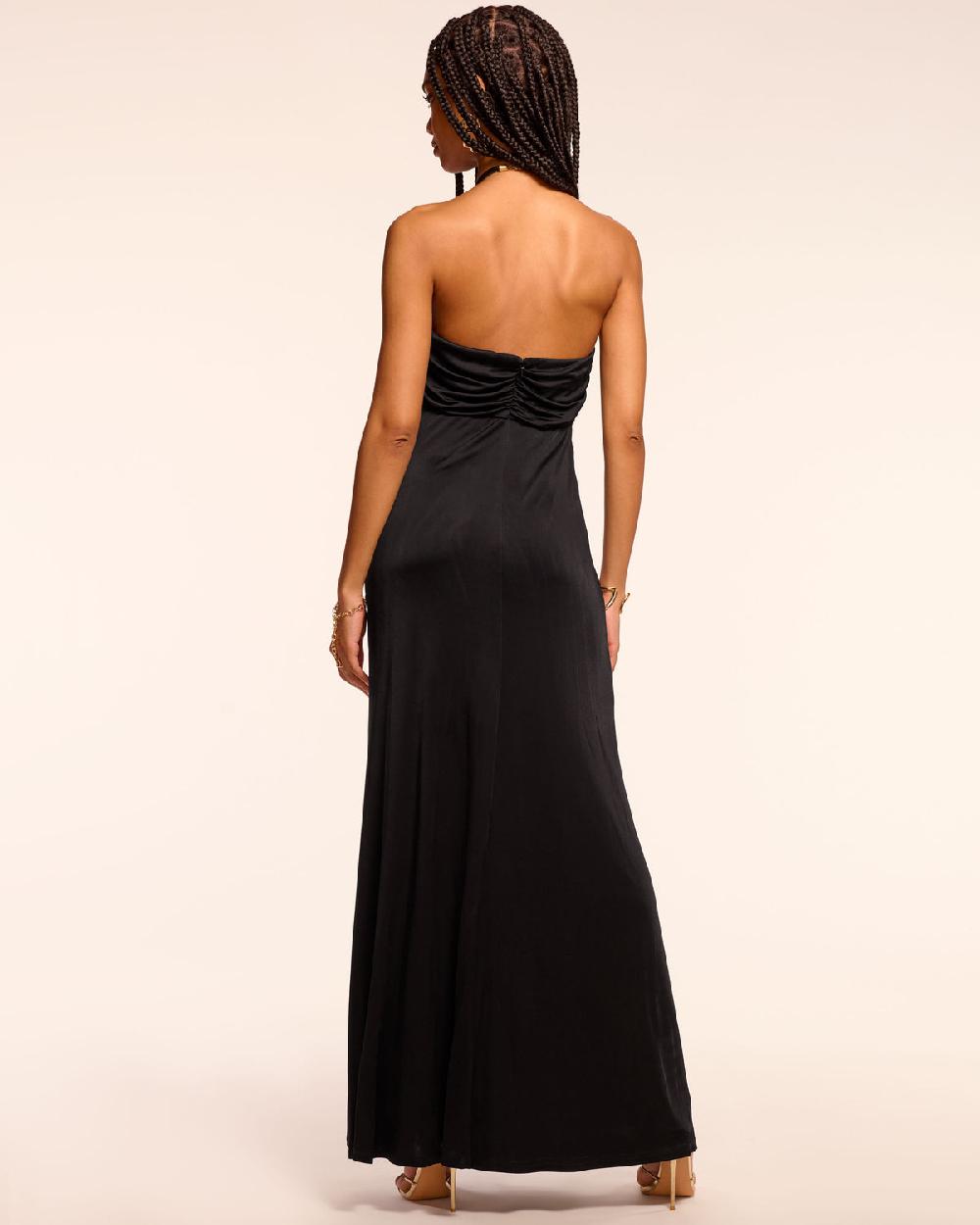 Ramy Brook Camryn Jersey Embellished Halter Gown