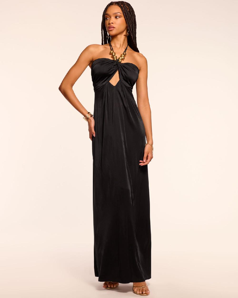 ramy brook Camryn Jersey Embellished Halter Gown