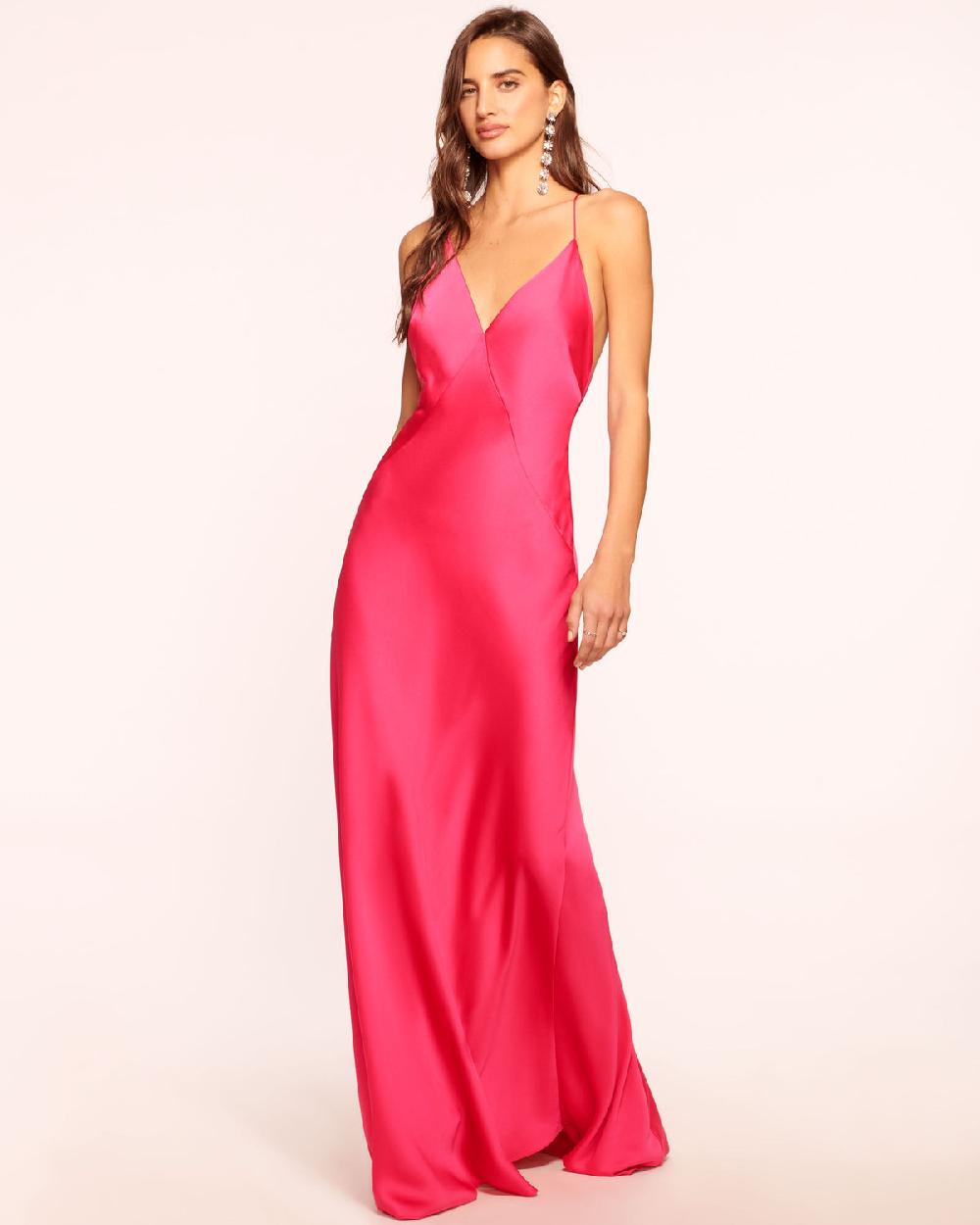 Ramy Brook Caspe V-Neck Gown