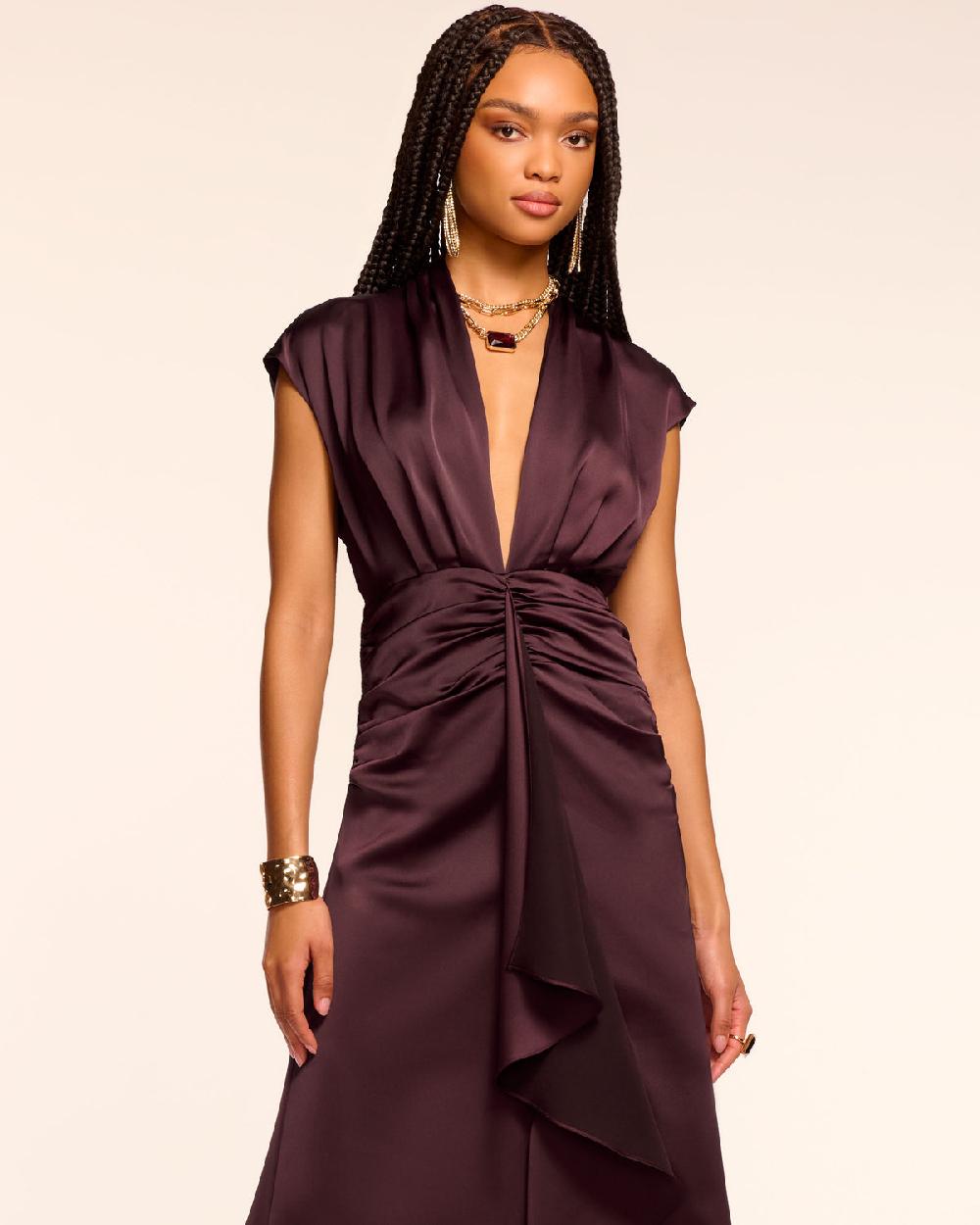 Ramy Brook Catrin Plunging Draped Gown