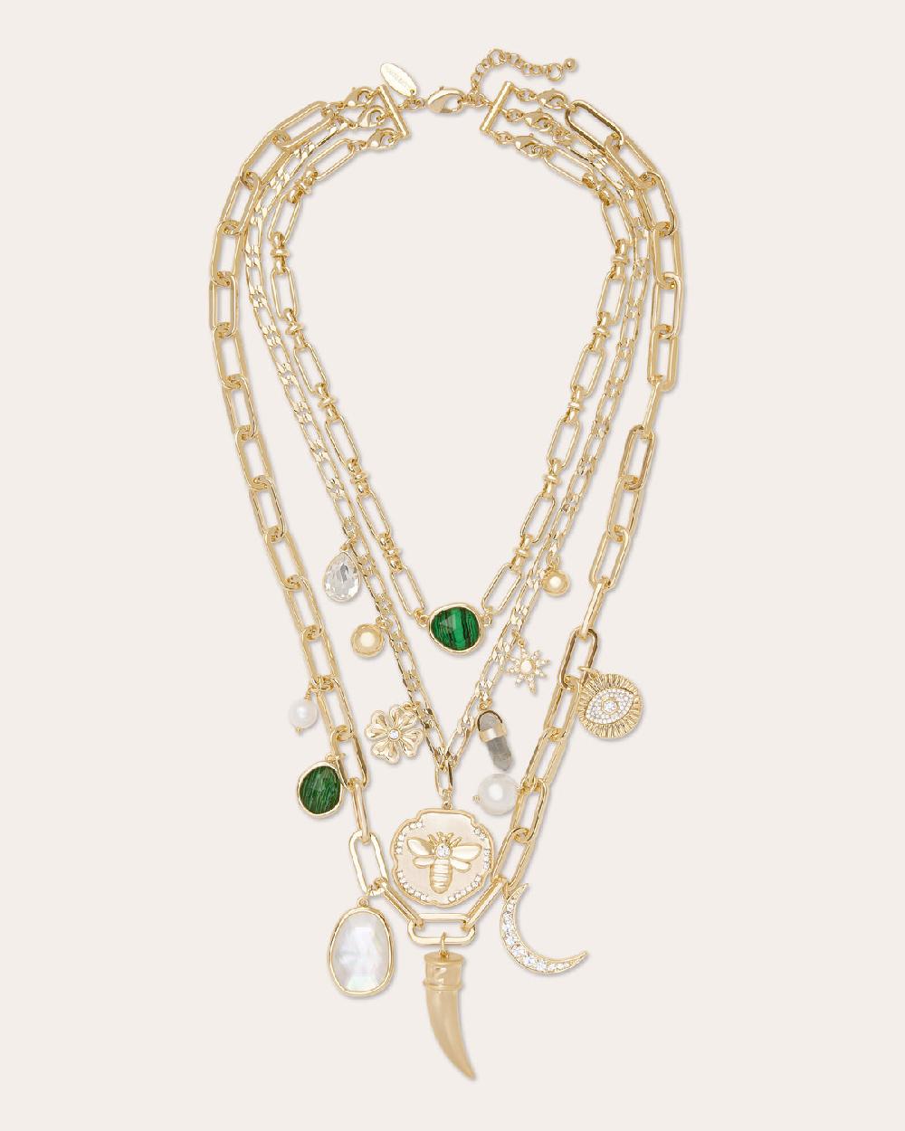 ramy brook Celia Layered Charm Necklace