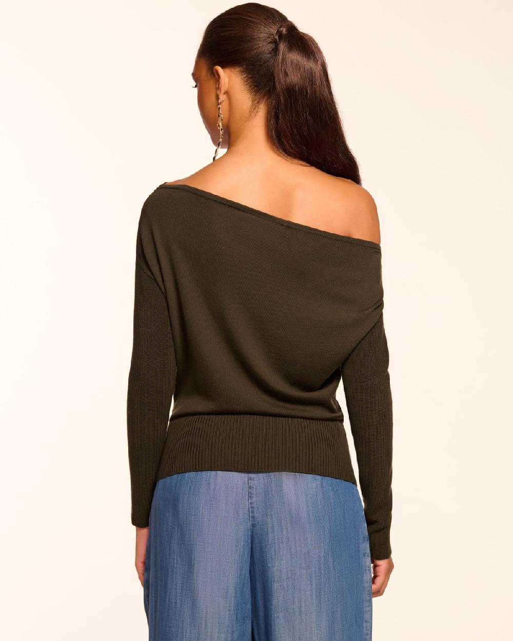 Ramy Brook Chance Merino Off-The-Shoulder Sweater