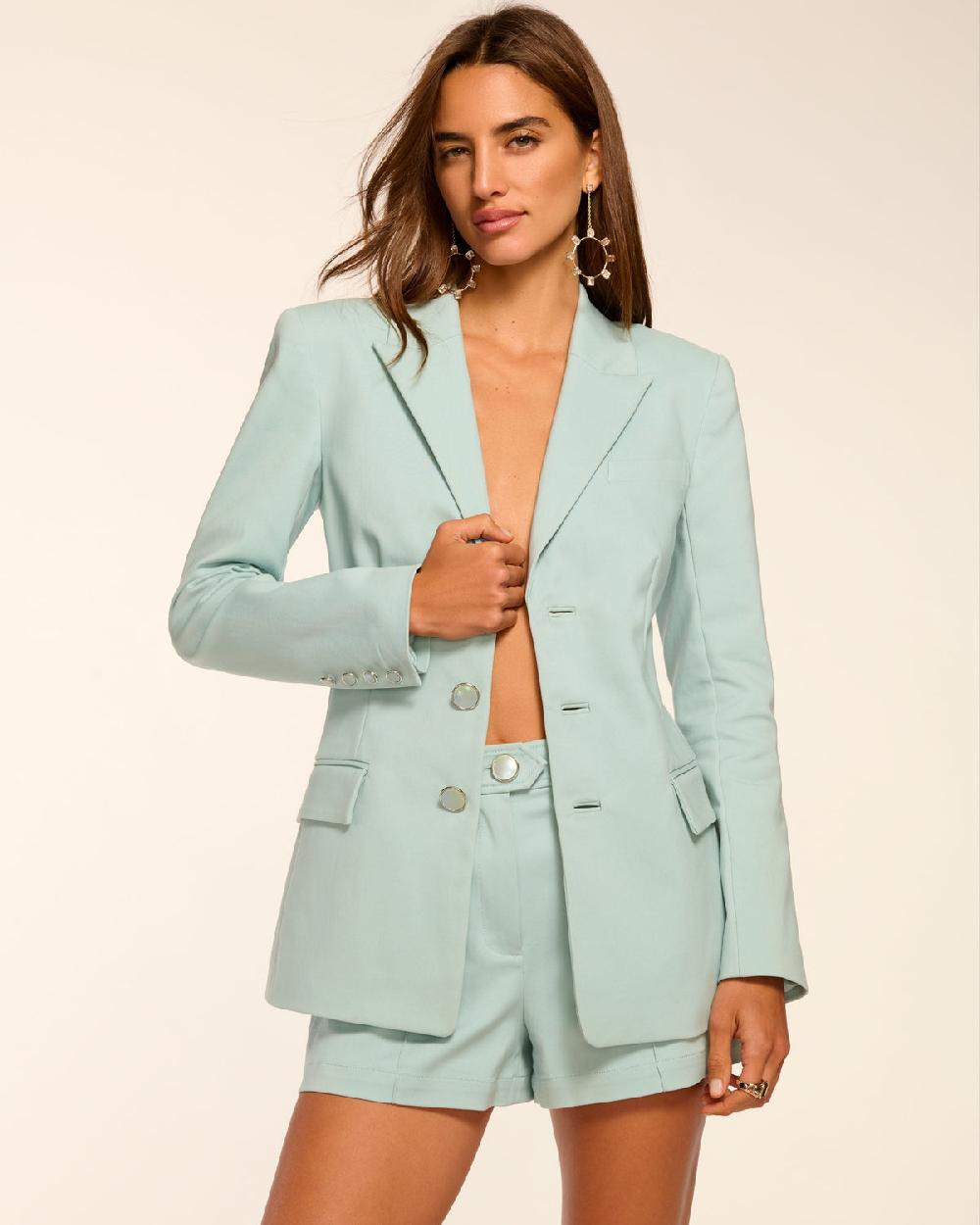 Ramy Brook Cherie Stretch Cotton Blazer
