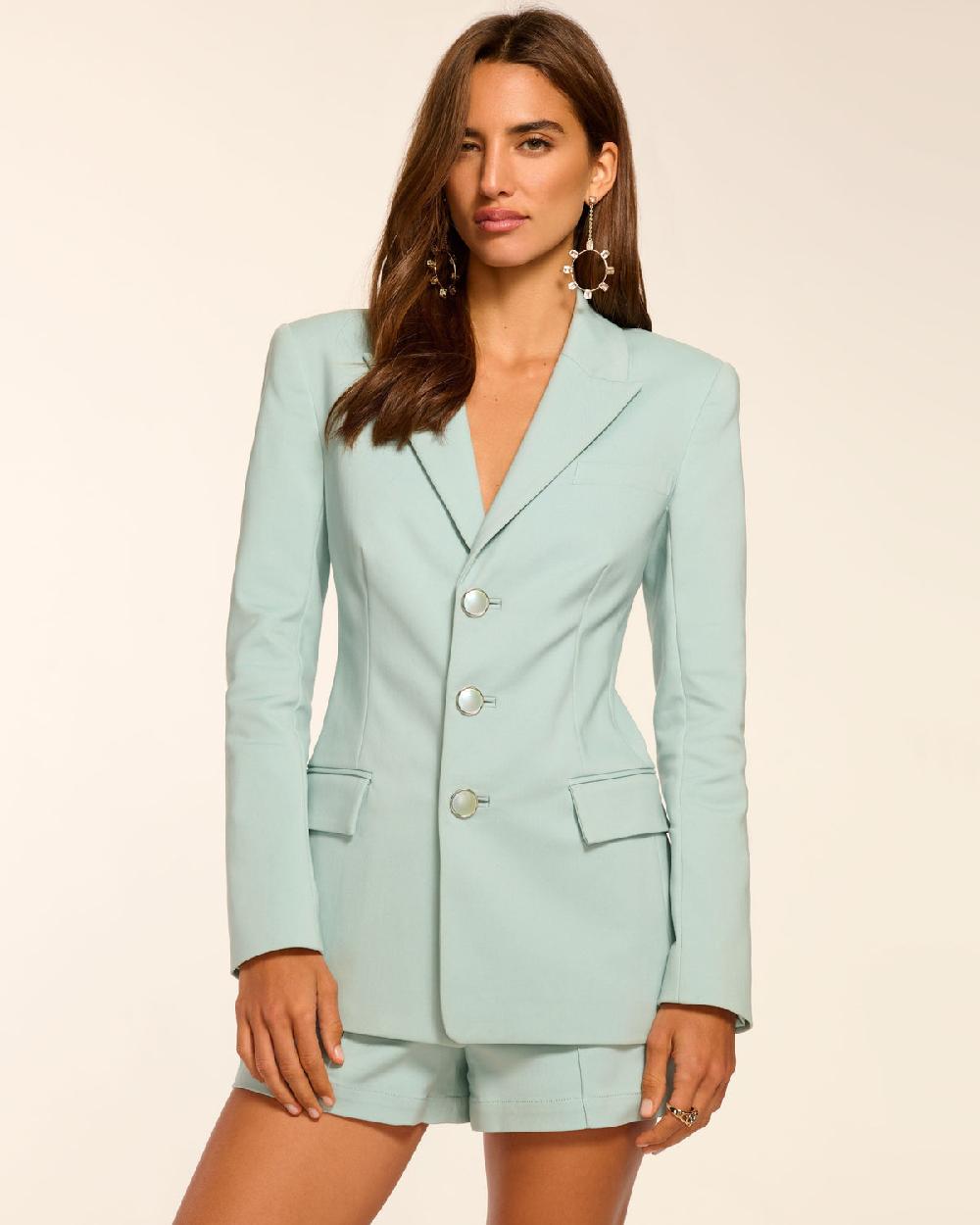 ramy brook Cherie Stretch Cotton Blazer