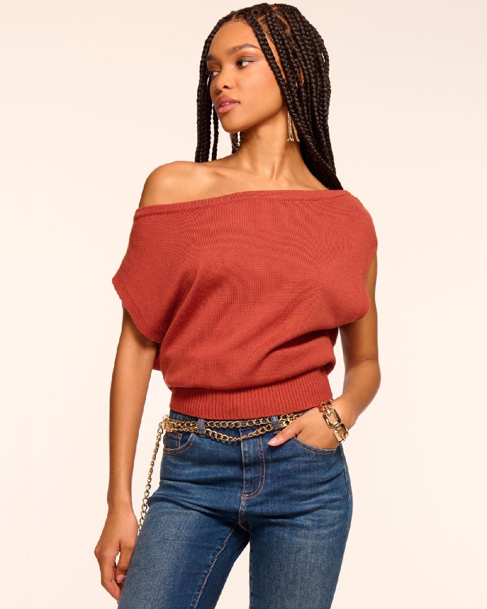 Ramy Brook Chet Merino Off-The-Shoulder Sweater