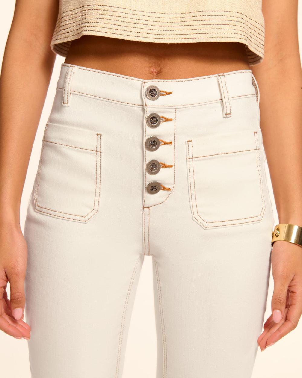 Ramy Brook Cindy High-Rise Flare Jean