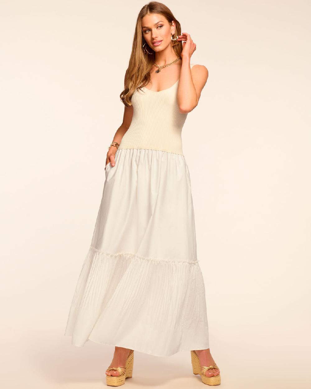 ramy brook Dawson Drop Waist Combo Maxi Dress