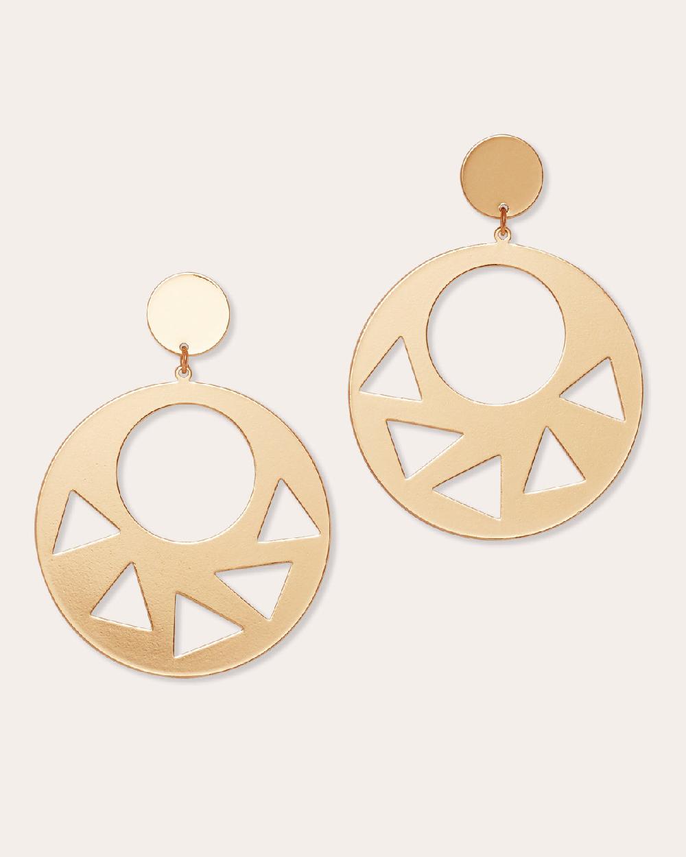 Ramy Brook Dayana Cutout Disc Earrings
