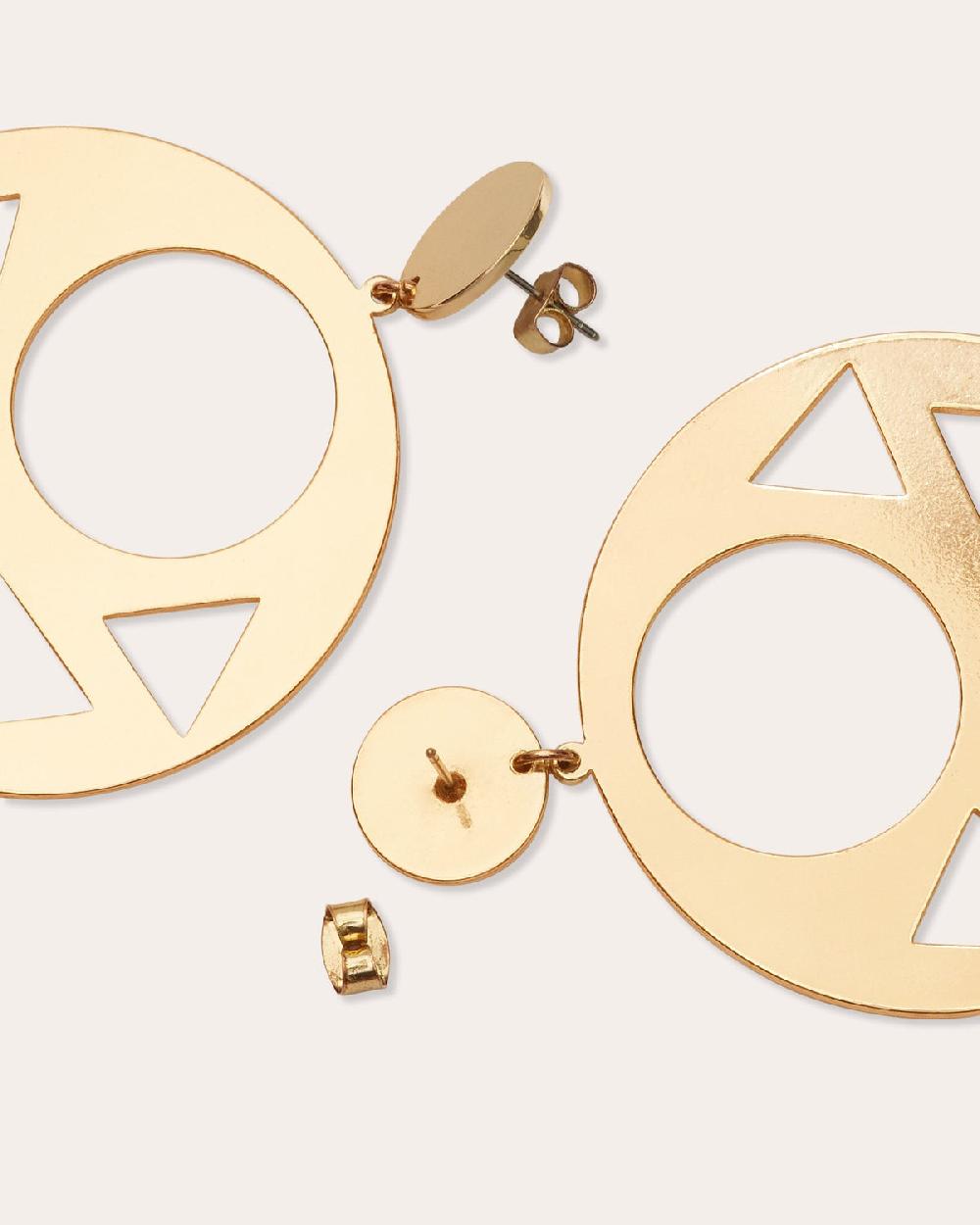 Ramy Brook Dayana Cutout Disc Earrings