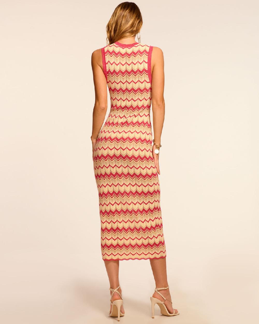 Ramy Brook Declan Metallic Knit Midi Dress