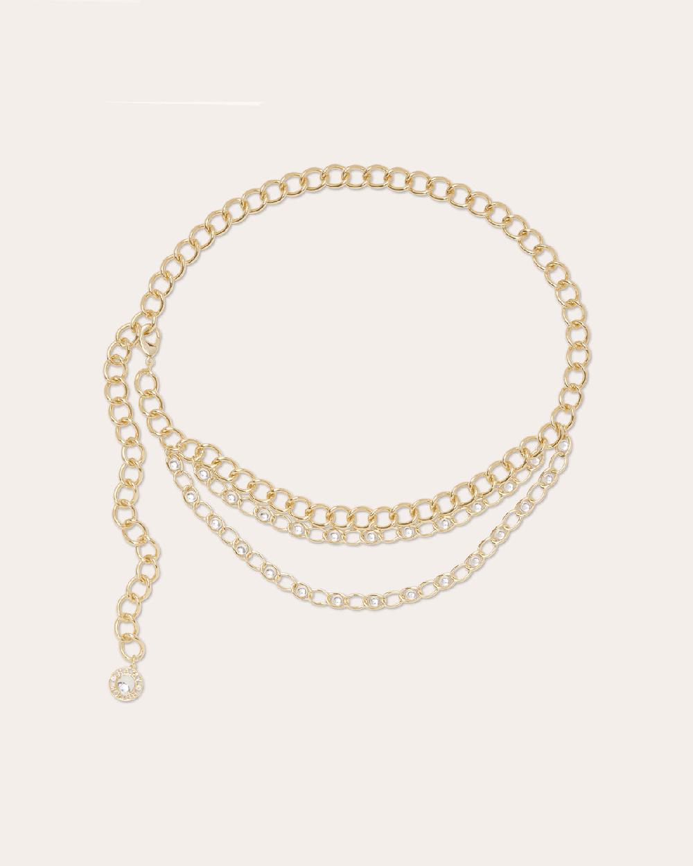 ramy brook Dominika Glass Chain Belt