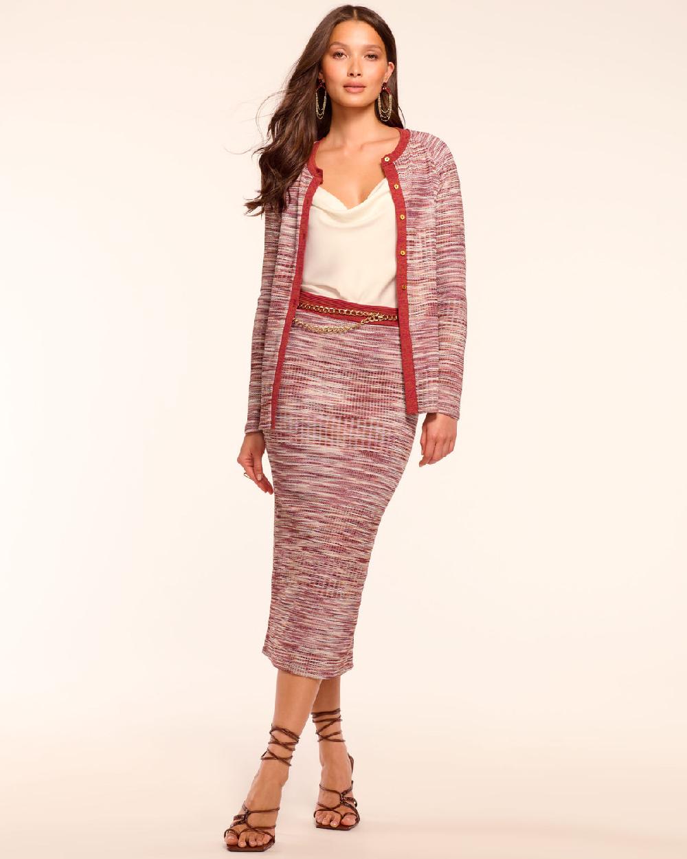 Ramy Brook Eddie Space Dye Knit Cardigan