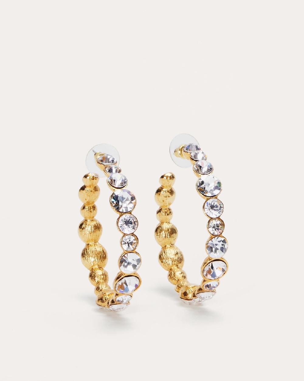 Ramy Brook Eureka Crystal Hoop Earrings