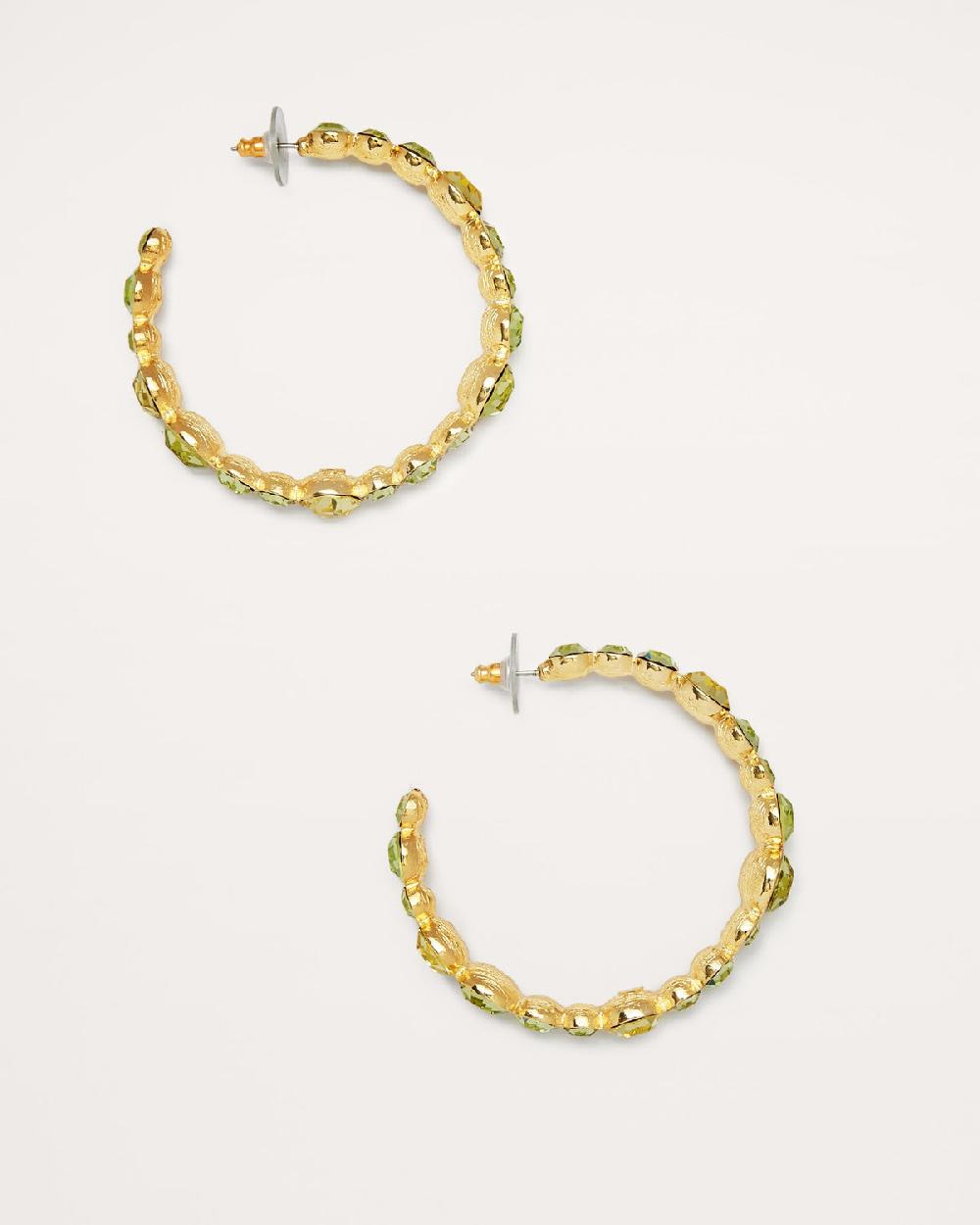 Ramy Brook Eureka Crystal Hoop Earrings