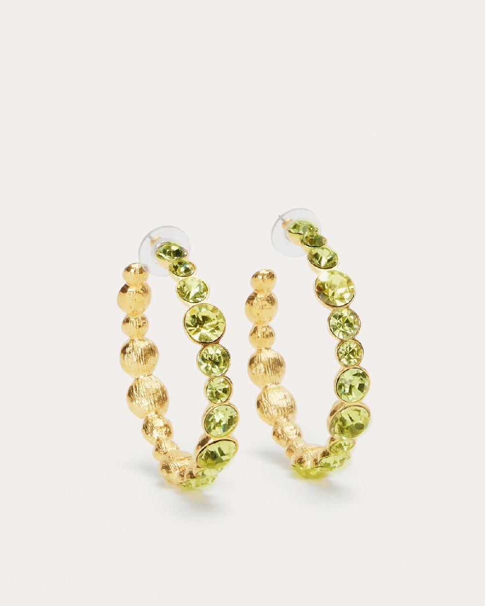 ramy brook Eureka Crystal Hoop Earrings