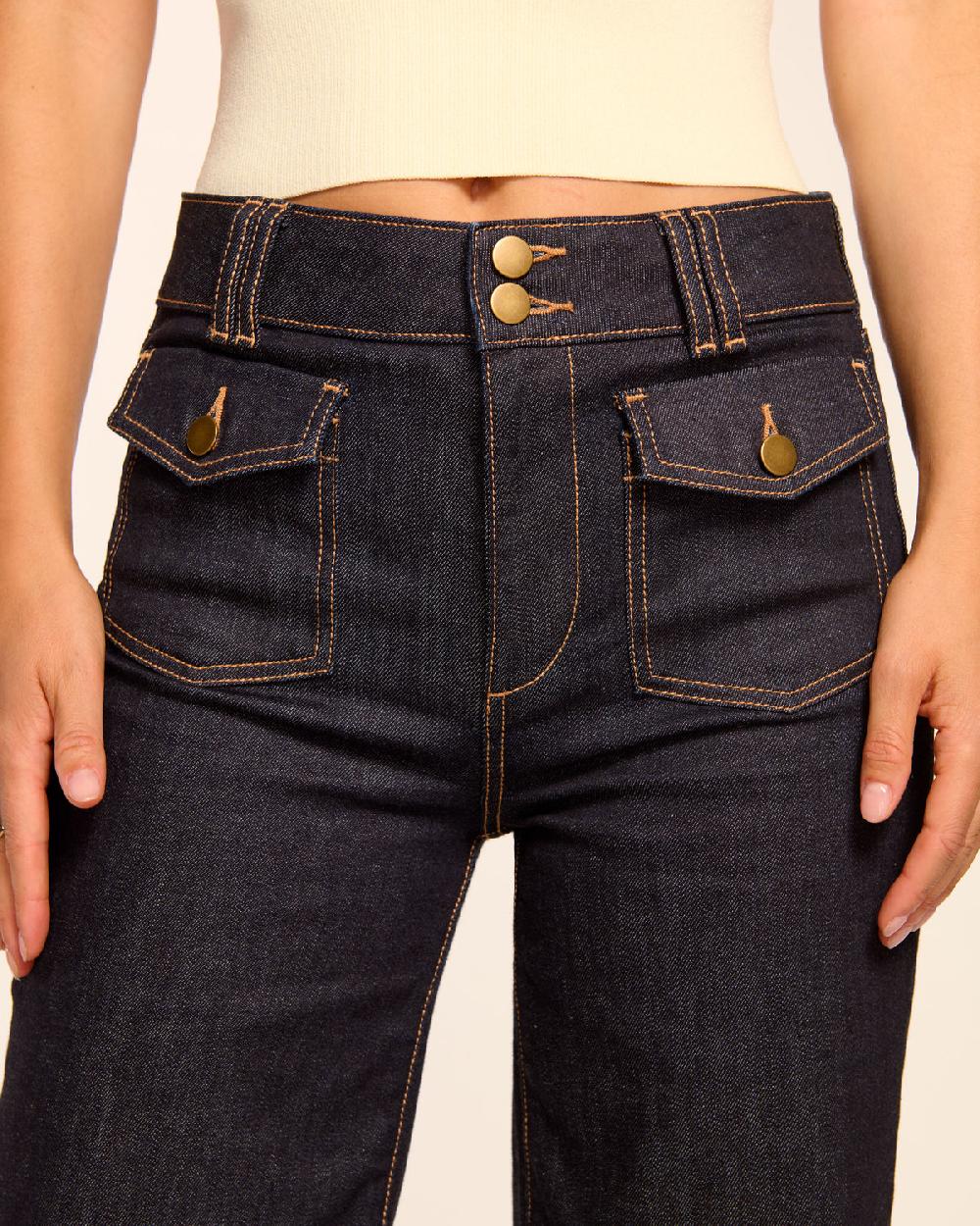 Ramy Brook Fay High-Rise Wide Leg Jean