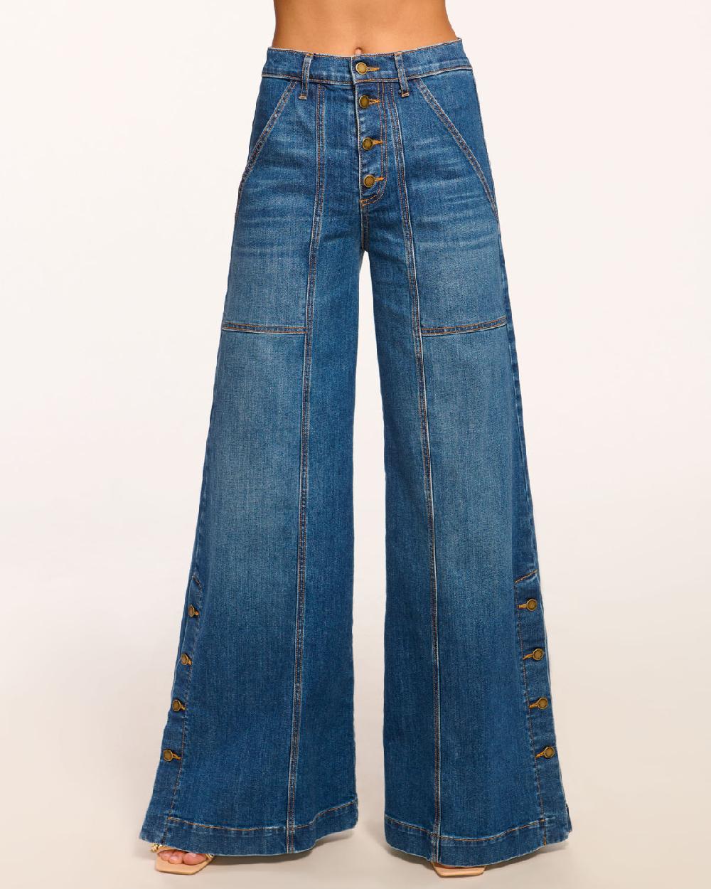 ramy brook Flores High-Rise Wide Leg Jean