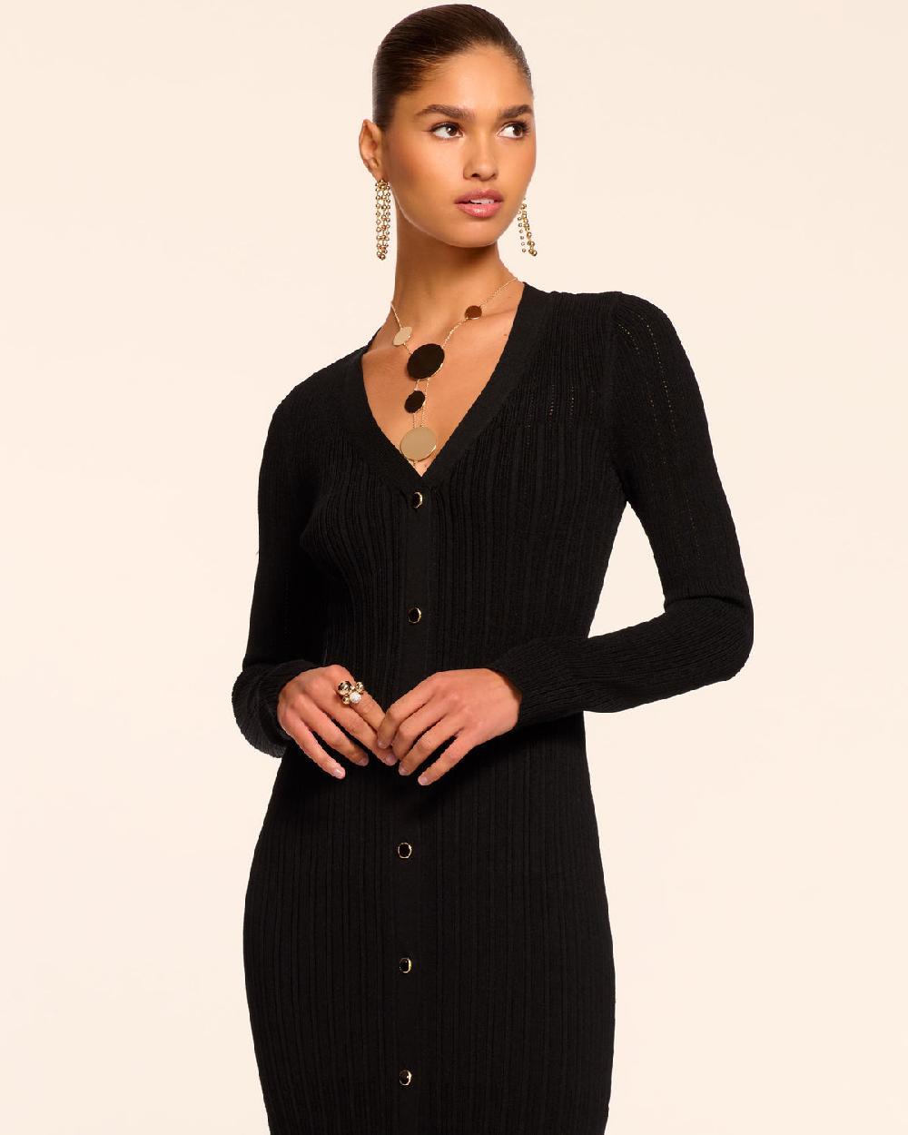 Ramy Brook Gabby Knit Button Down Midi Dress