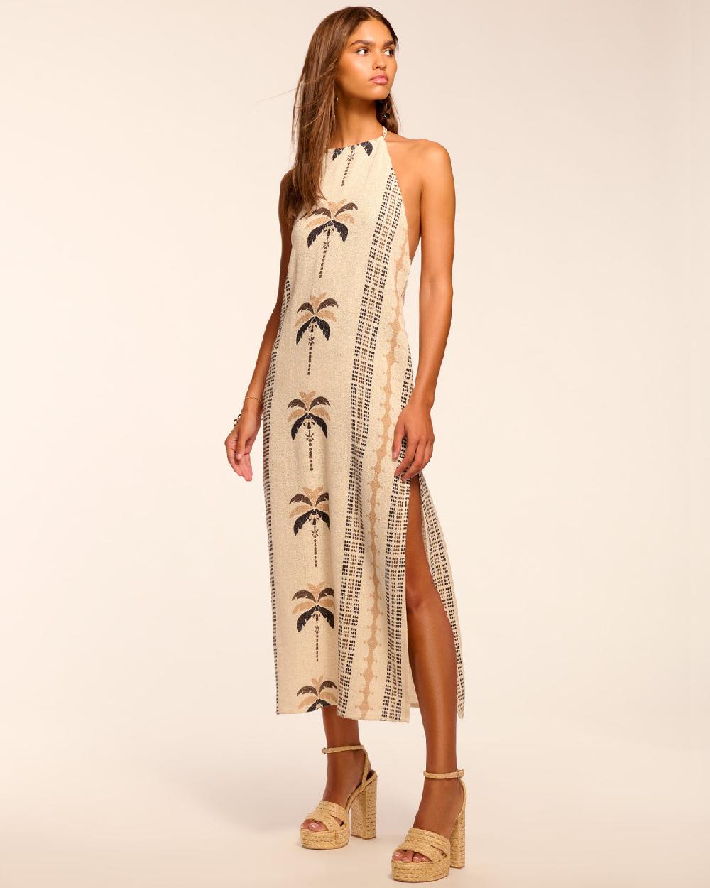 ramy brook Gardenia Halter Coverup Midi Dress