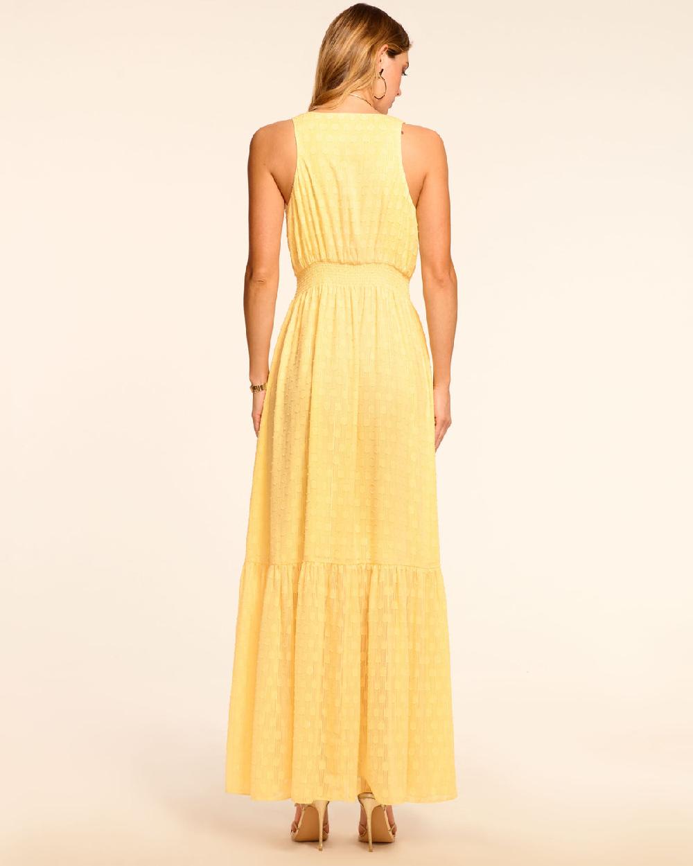 Ramy Brook Gisela Chiffon Plunging Maxi Dress