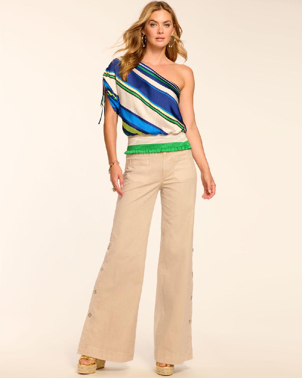 Ramy Brook Giselle Canvas Wide Leg Pant