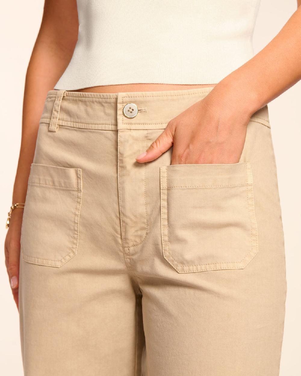 Ramy Brook Giselle Canvas Wide Leg Pant