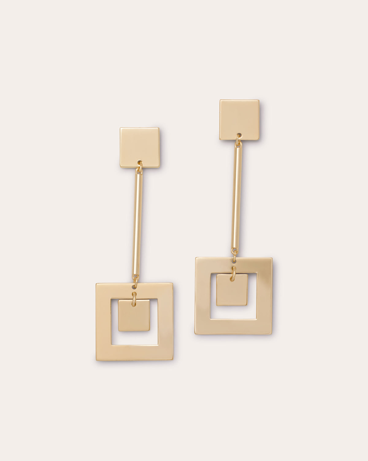 Ramy Brook Halla Geometric Square Earrings