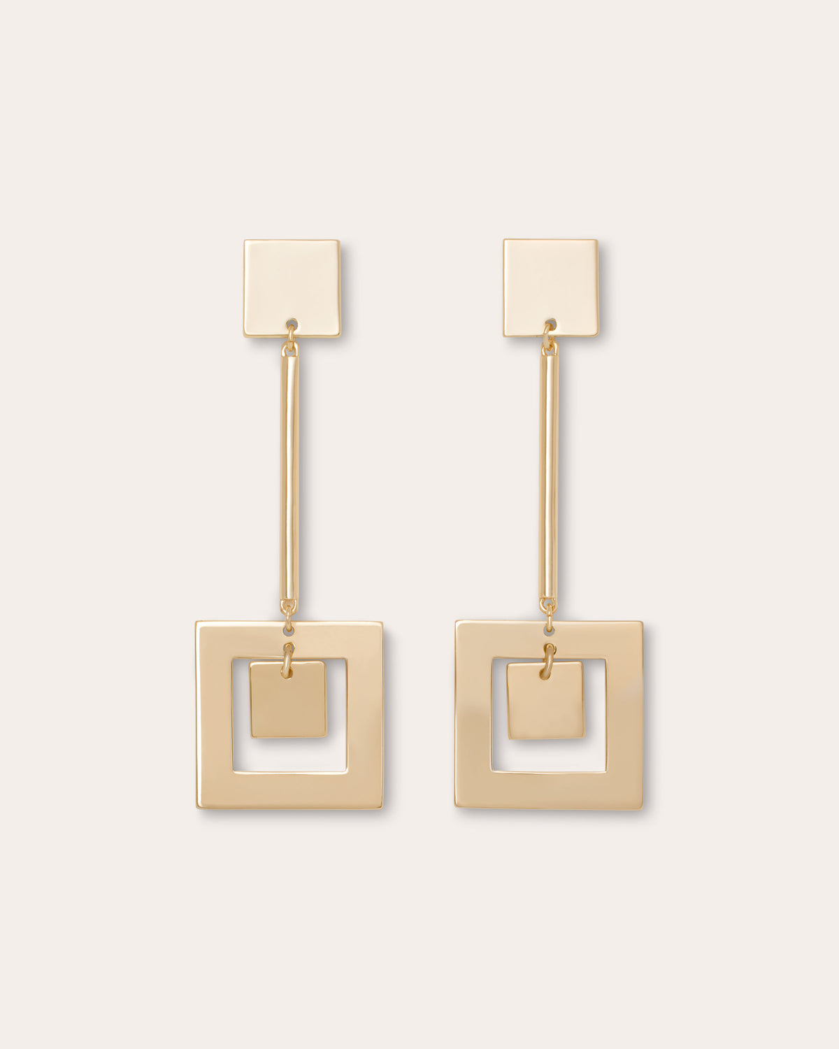ramy brook Halla Geometric Square Earrings