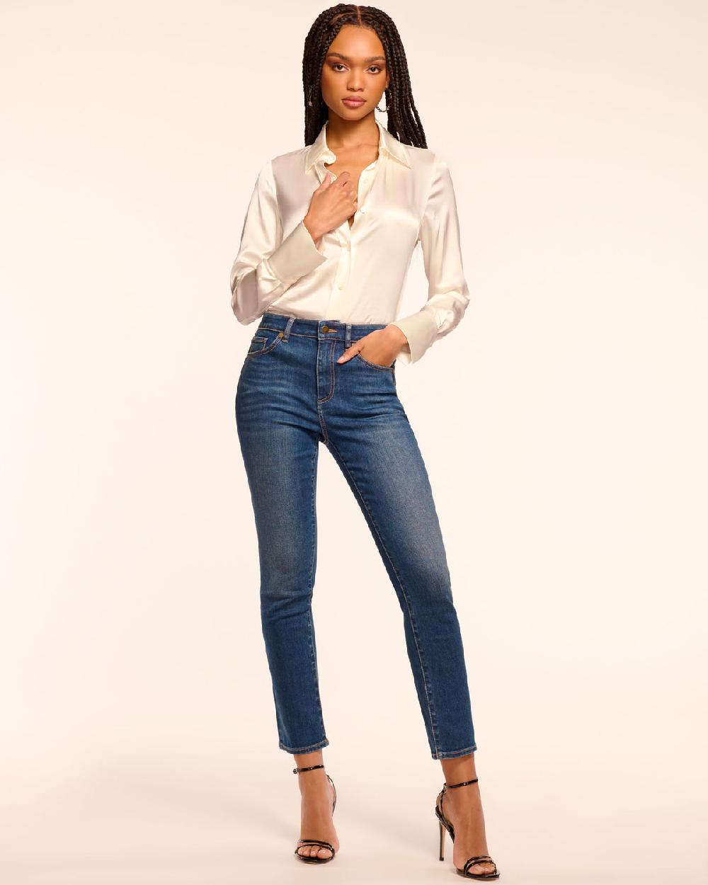 Ramy Brook Harlow 5-Pocket Straight Leg Jean